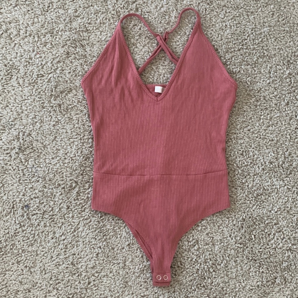 Forever21 Ribbed Bodysuit size S
